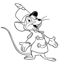 plansa de colorat dumbo #12