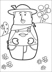 plansa de colorat eroii orasului higgly #12