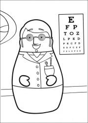 plansa de colorat eroii orasului higgly #18