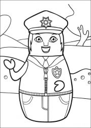 plansa de colorat eroii orasului higgly #19