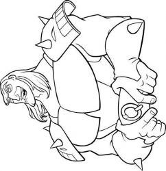 plansa de colorat excalibur #4