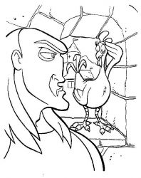 plansa de colorat excalibur #10