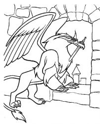 plansa de colorat excalibur #11