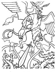 plansa de colorat excalibur #16