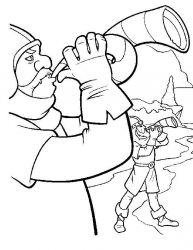 plansa de colorat excalibur #17