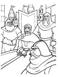 plansa de colorat excalibur #2