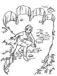 plansa de colorat excalibur #6