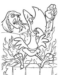 plansa de colorat excalibur #7