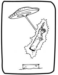 plansa de colorat extraterestrii #3