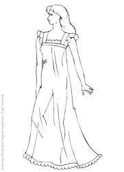 plansa de colorat fashion #7