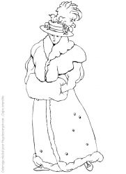 plansa de colorat fashion #16