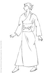 plansa de colorat fashion #19