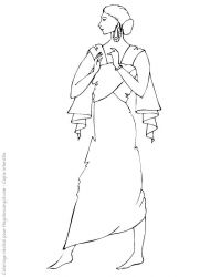 plansa de colorat fashion #13