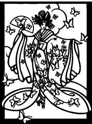 plansa de colorat fashion #1