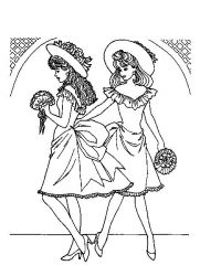 plansa de colorat fashion #3