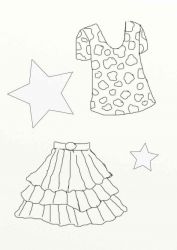 plansa de colorat fashion #9