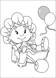 plansa de colorat fifi si floricelele #6