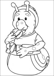 plansa de colorat fifi si floricelele #10