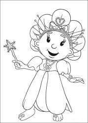 plansa de colorat fifi si floricelele #12