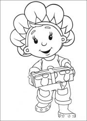 plansa de colorat fifi si floricelele #15