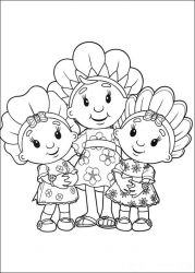 plansa de colorat fifi si floricelele #16