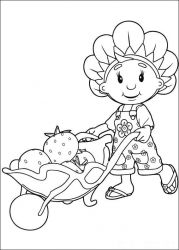 plansa de colorat fifi si floricelele #19