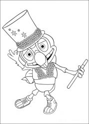 plansa de colorat fifi si floricelele #4