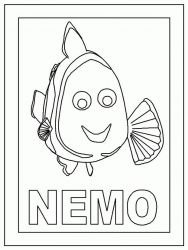 plansa de colorat finding nemo #6