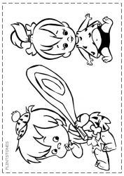 plansa de colorat flinstones #2