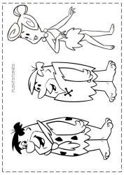 plansa de colorat flinstones #4