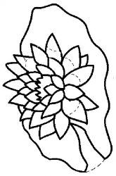 plansa de colorat flori #19