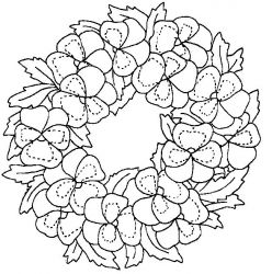 plansa de colorat flori panselute #5