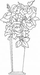 plansa de colorat flori #20