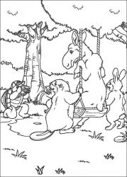 plansa de colorat franklin the turtle #2