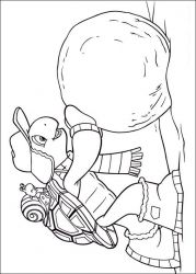 plansa de colorat franklin the turtle #3