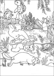 plansa de colorat franklin the turtle #7