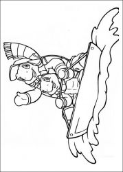 plansa de colorat franklin the turtle #13