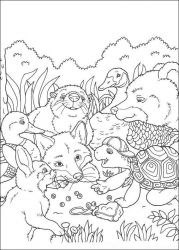 plansa de colorat franklin the turtle #19