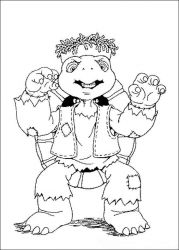 plansa de colorat franklin the turtle #4