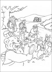 plansa de colorat franklin the turtle #18