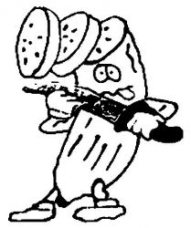 plansa de colorat fructe #4