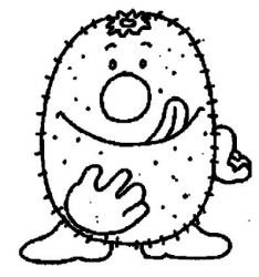 plansa de colorat fructe #16