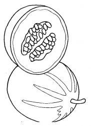 plansa de colorat fructe #19