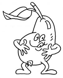 plansa de colorat fructe #9