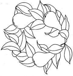 plansa de colorat fructe #12