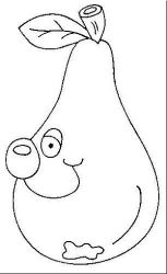 plansa de colorat fructe #4