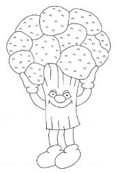 plansa de colorat fructe #17