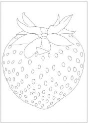 plansa de colorat fructe si legume #8