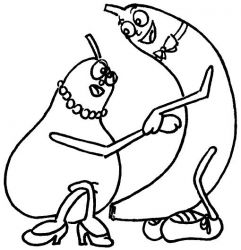 plansa de colorat fructe si legume #12