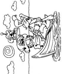 plansa de colorat garfield #8